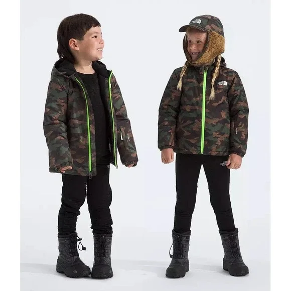 The North Face Little Kids' Freedom Insulated Jacket Camouflage Size 4 NWT